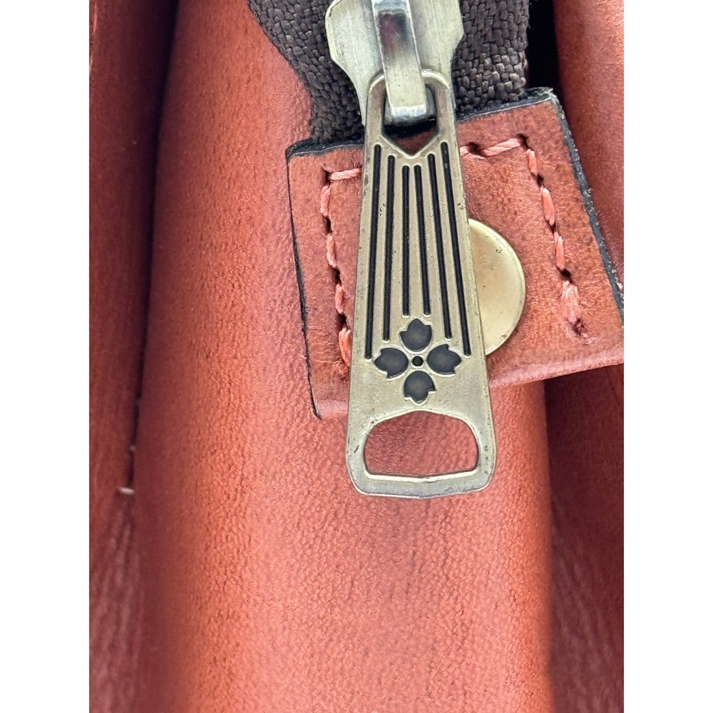 Patricia Nash Paris Satchel Tan Tooled Leather Floral Embossed Shoulder Bag - Picture 5 of 16